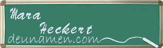 Mara Heckert Visitenkarte